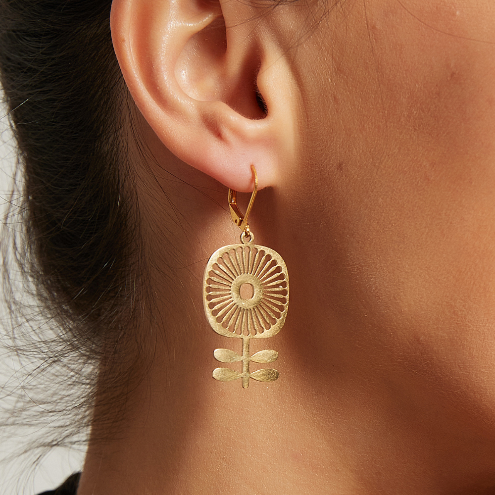 Pendientes Golden Bloom