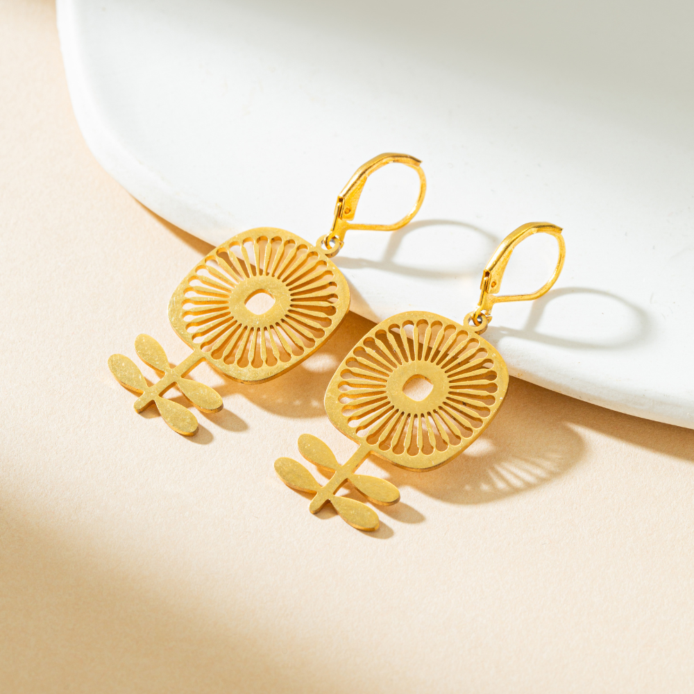 Pendientes Golden Bloom