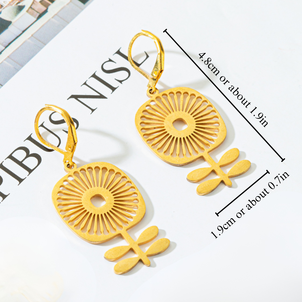 Pendientes Golden Bloom