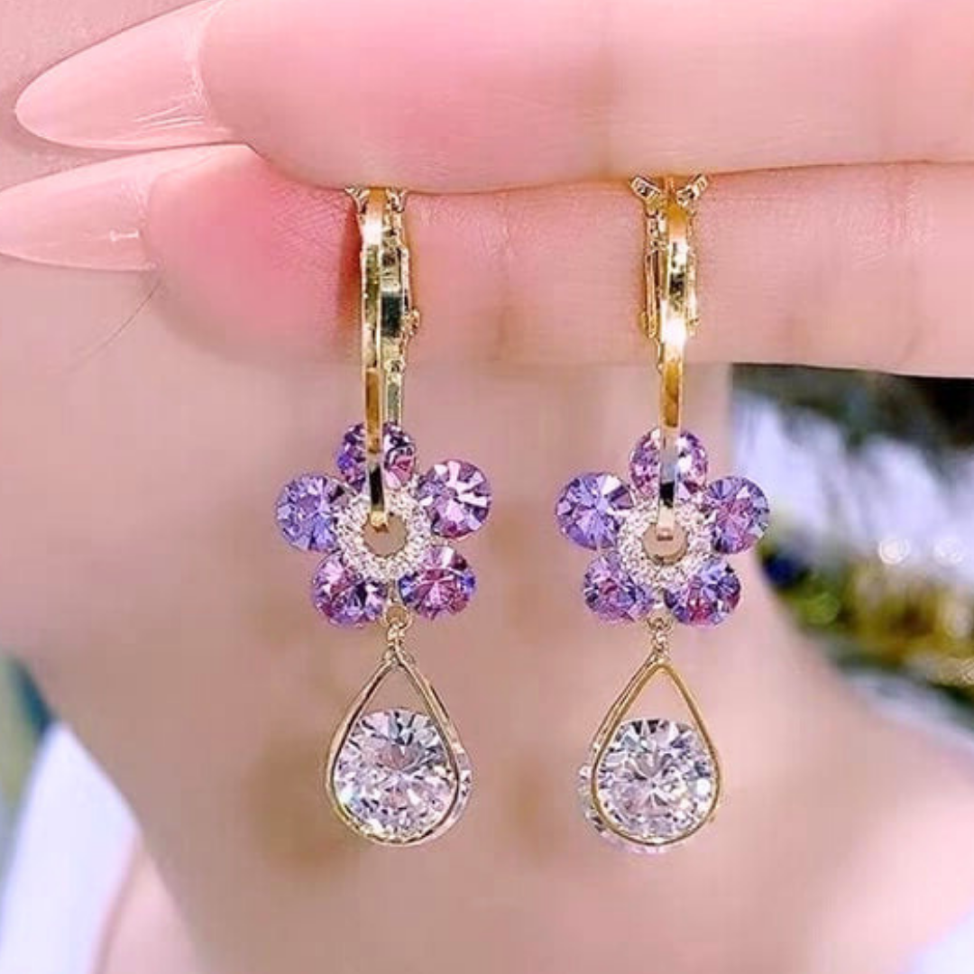 Pendientes 'Flor de Amatista' (2x1)