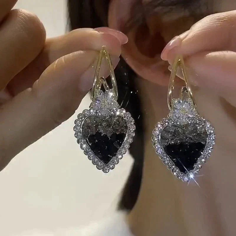 Pendientes Luisa - Circonita negra (2x1)