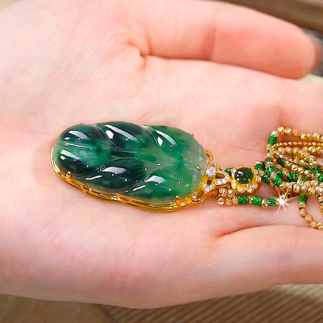 Collar de la Fortuna - Jade natural (2x1)