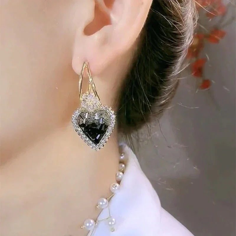 Pendientes Luisa - Circonita negra (2x1)