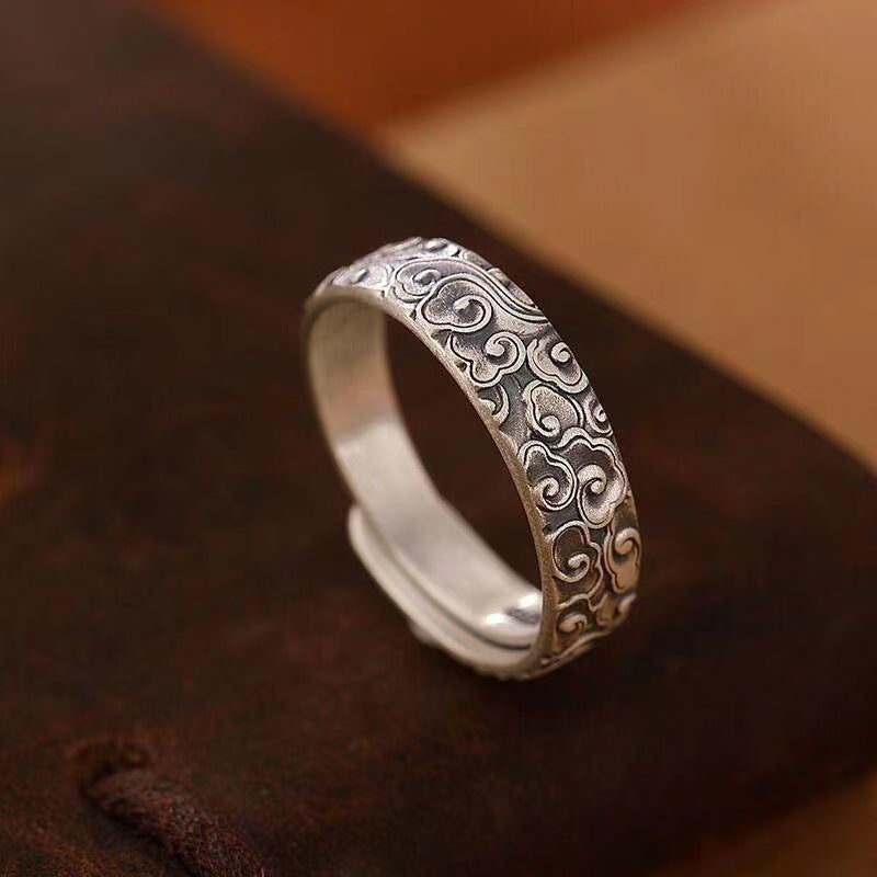 Anillo ajustable de protección ''Om Mani Padme Hum'' (2x1)