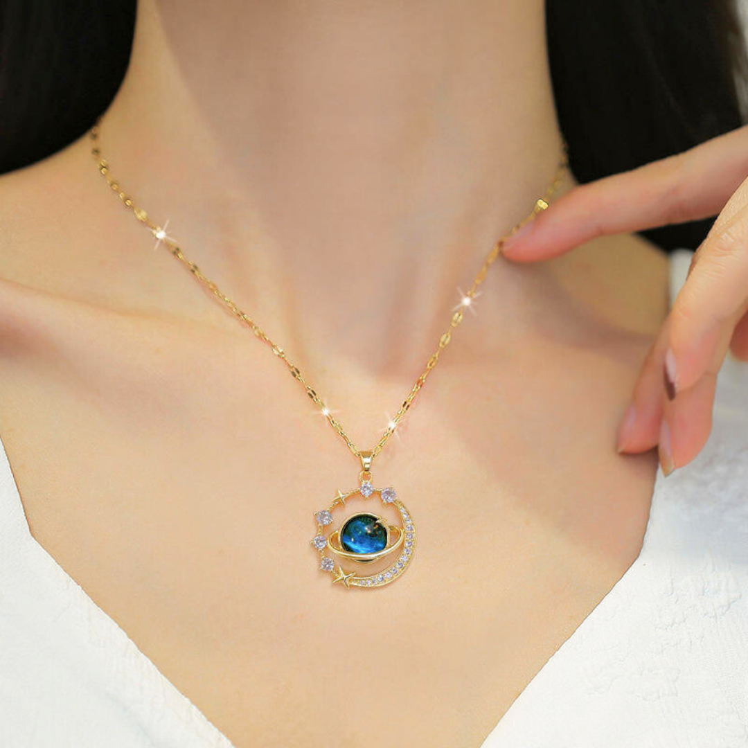 Collar 'Luna de la vida' - Oro 18k