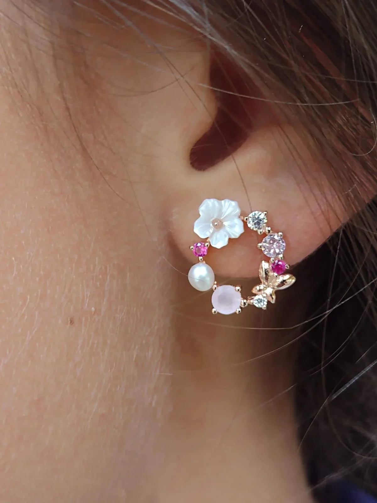 Colección Margarita (Pendientes + Pulsera + Collar)