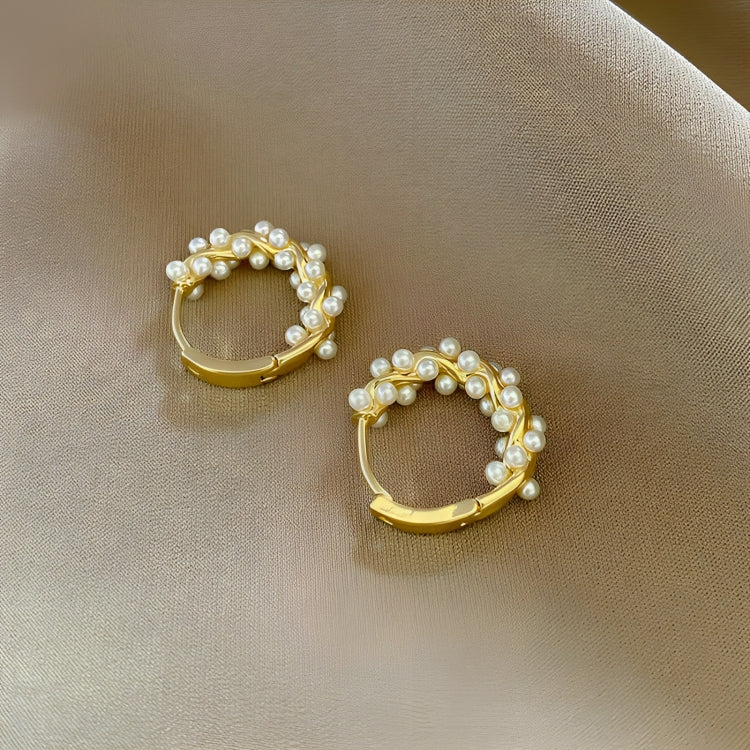 Pendientes de perlas trenzadas (2x1)