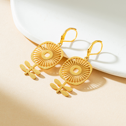 Pendientes Golden Bloom