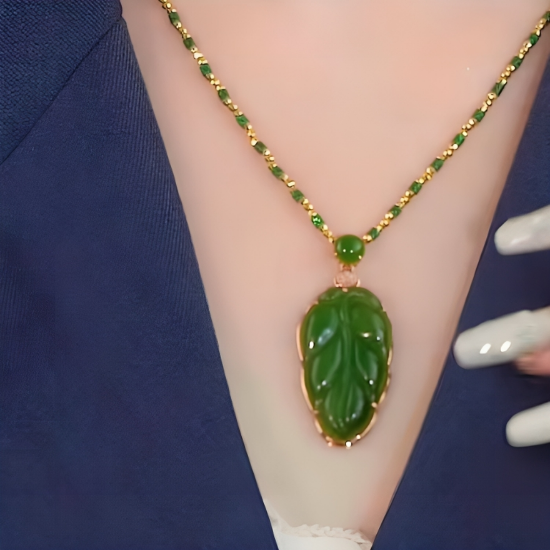 Collar de la Fortuna - Jade natural (2x1)