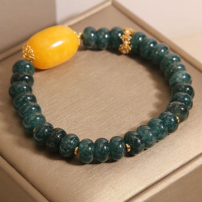 Pulsera 'Atrae riqueza' - Cuentas de jade