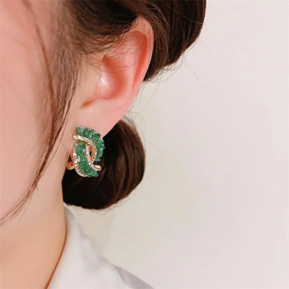 Pendientes Moncler (2x1) - Cristal verde