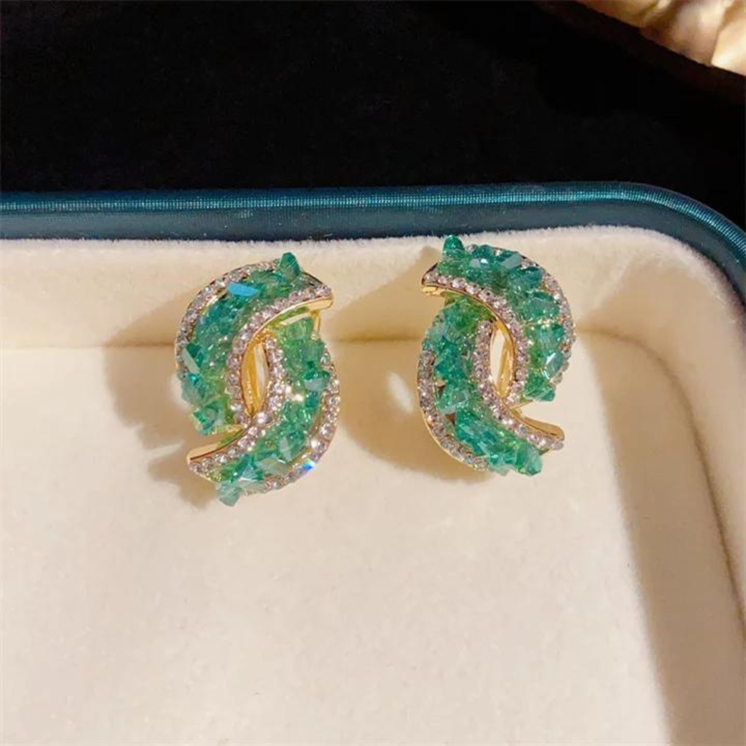 Pendientes Moncler (2x1) - Cristal verde