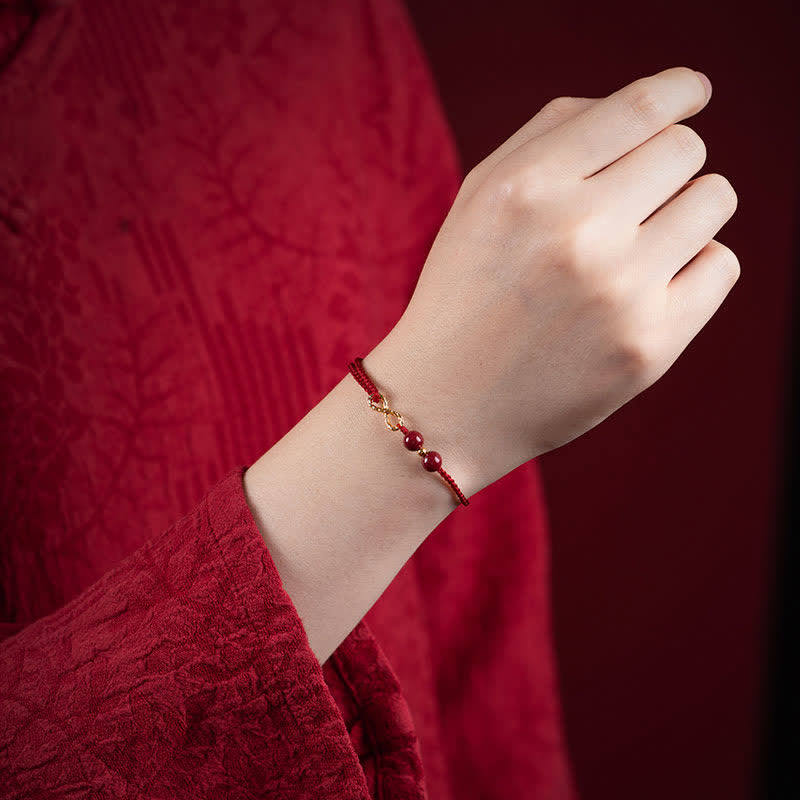 Pulsera del Hilo Rojo - Bendición de cinabrio (2x1)