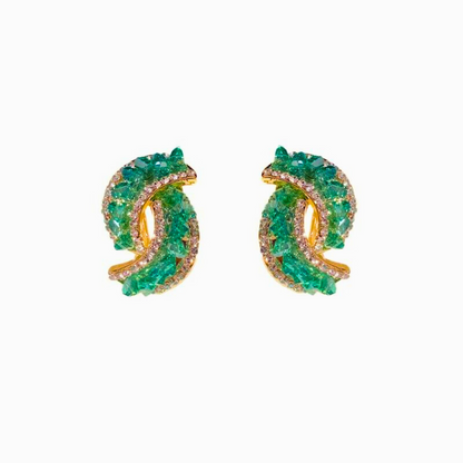 Pendientes Moncler (2x1) - Cristal verde