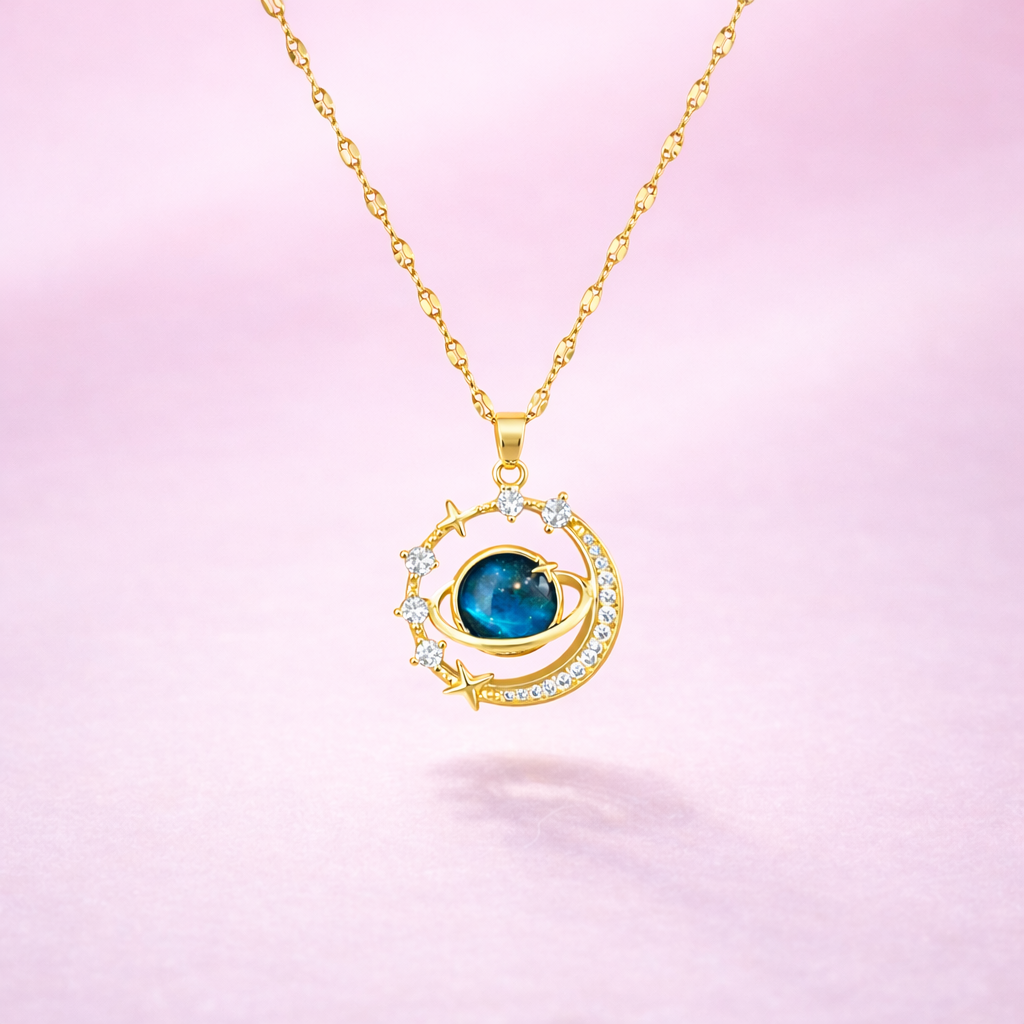 Collar 'Luna de la vida' - Oro 18k