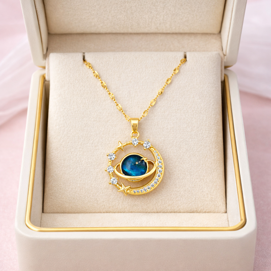 Collar 'Luna de la vida' - Oro 18k