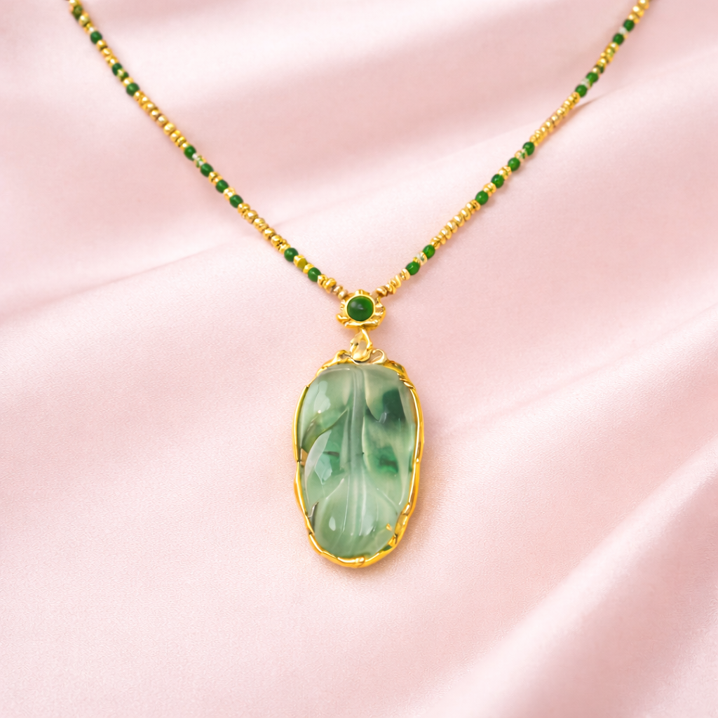 Collar de la Fortuna - Jade natural (2x1)