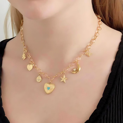 Collar Amor soleado - Oro 18 K