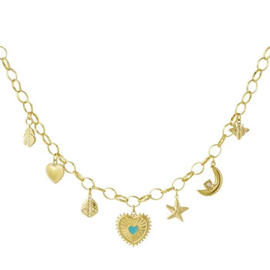 Collar Amor soleado - Oro 18 K