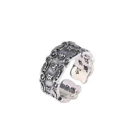 Anillo ajustable tibetano - Om Mani Padme Hum (2x1)